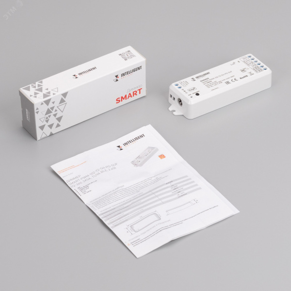 Диммер SMART-PWM-102-72-SH-PD-SUF (12-36V, 2x5A, TUYA BLE, 2.4G) (IARL, IP20 Пластик, 5 лет)