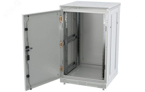 Шкаф телекоммуникационный напольный 24U 600x800 ШТ-НП-24U-600-800-М, передняя дверь металл