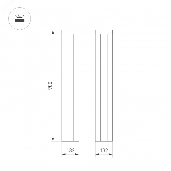 Светильник светодиодный LGD-FLINT-BOLL-H900-18W Warm3000 (BK, 45 deg, 230 В) (ARL, IP20 Металл, 5 лет)
