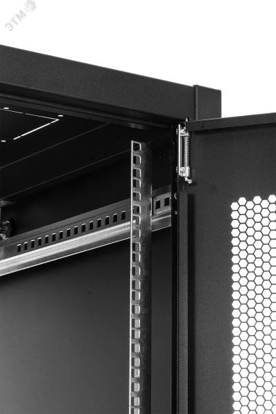 Шкаф 19'' телеком напольный ЭКОНОМ 48U (600 х 600) дверь перфорированная 2 шт., чёрный