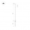 Светильник KT-CANNA-L750-1W Warm3000 (DG, 110 deg, 24V) (IP65 металл, 3 года)