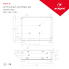 Гирлянда светодиодная декоративная ARD-ICEFALL-CLASSIC-D23-1000-CLEAR-96LED-LIVE WHITE 230V, 1.5W ARDCL, IP65