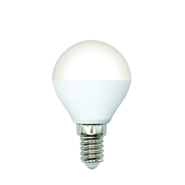 Лампа светодиодная Форма шар матовая Белый свет 4000K LED-G45-5W/4000K/E14/FR/SLS