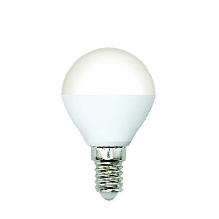 Лампа светодиодная Форма шар матовая Белый свет 4000K LED-G45-5W/4000K/E14/FR/SLS