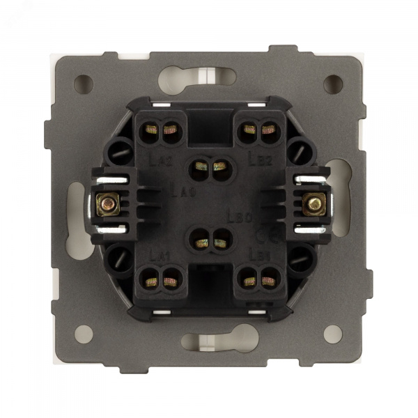 Механизм выключателя двухклавишный проходной SWT-TENDO-MKP2-SFPL-WH 230V, 10A, Белый, 1 пост