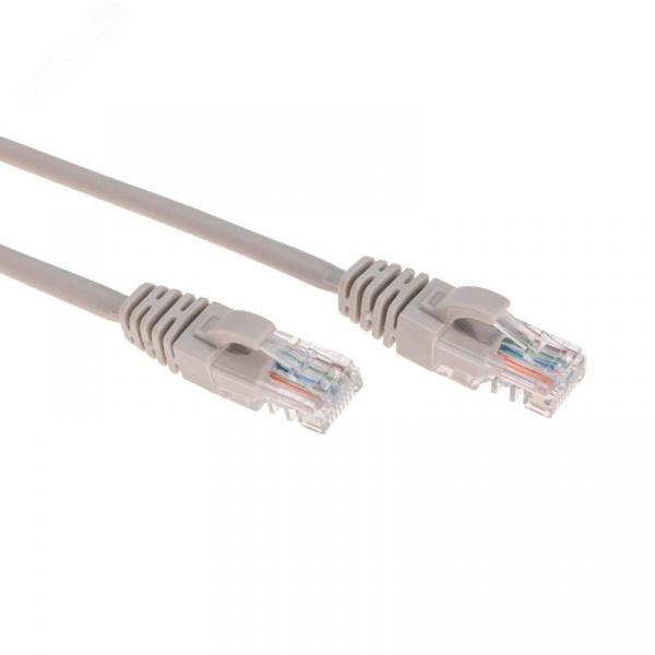 Патч-корд U/UTP, CAT 5e, RJ45-RJ45, 26AWG, LSZH, серый, 0,5м,