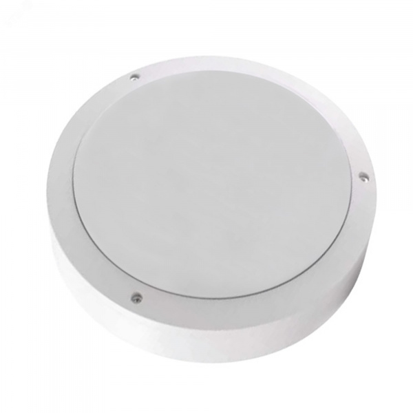 Светильник светодиодный влагозащищенный ULW-K15A 25W/5000K IP65 WHITE Круг (5000K) 3000Лм 220X70мм Корпус белый