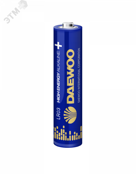 Элемент питания LR03 (AAА) DAEWOO High Energy Alkaline блистер, 2 шт.