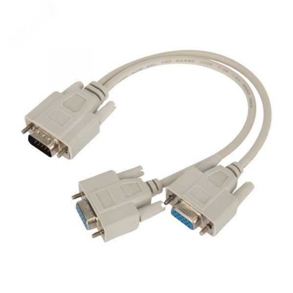 Переходник штекер VGA - 2 гнезда VGA, провод,,