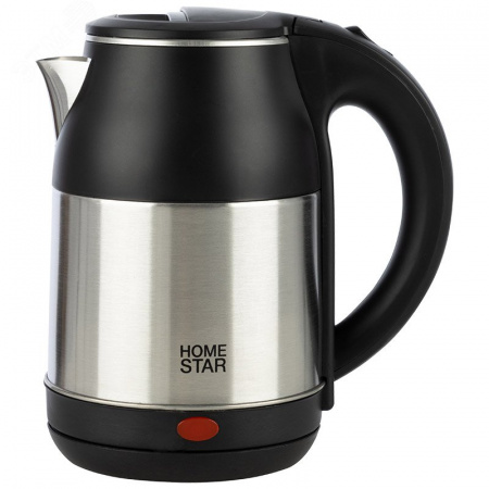 Чайник стальной HS-1034 на 1.8 л, цвет черный