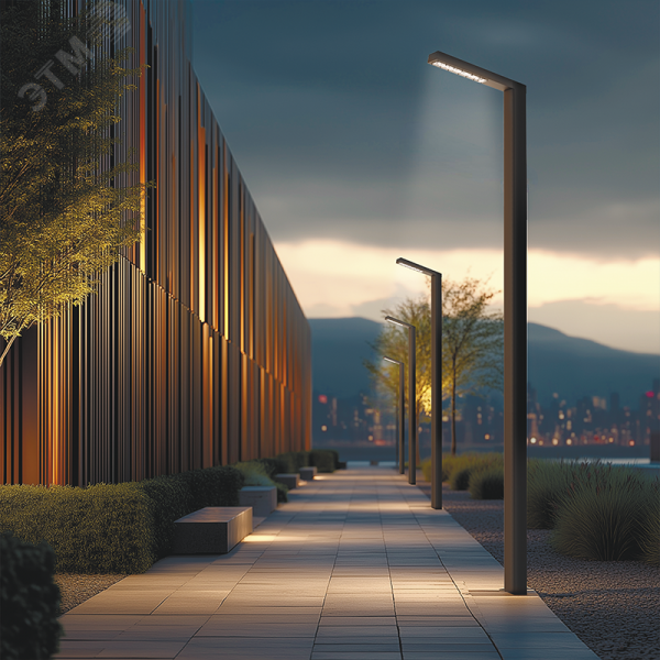 Система осветительная парковый Glight 60 Вт Garden 4000 К RAL9005 черный 5000 мм