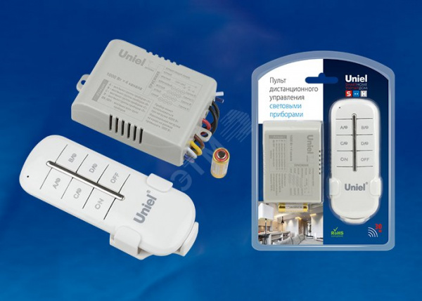 Пульт управления светом. 4 канала 1000Вт. UCH-P005-G4-1000W-30M