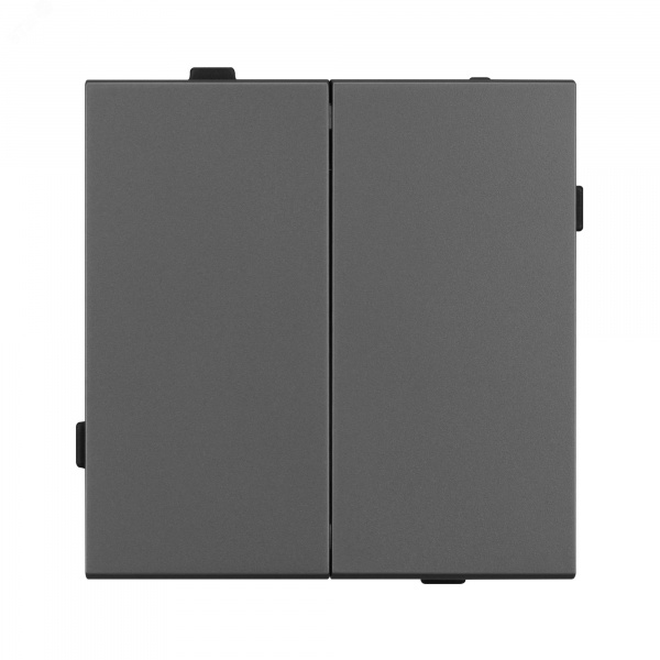 Механизм выключателя двухклавишный проходной SWT-TENDO-MKP2-SFPL-GR 230V, 10A, Серый, 1 пост
