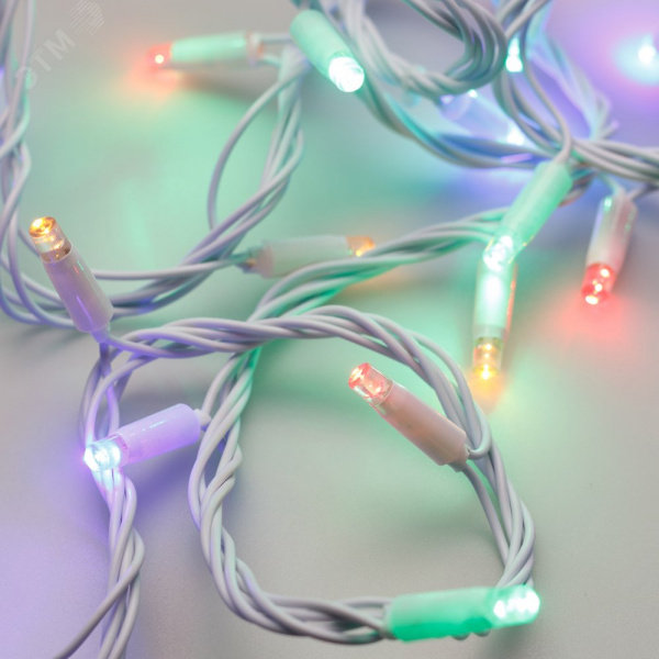 Гирлянда светодиодная декоративная ARD-STRING-CLASSIC-10000-WHITE-100LED-LIVE RGB 230V, 7W ARDCL, IP65