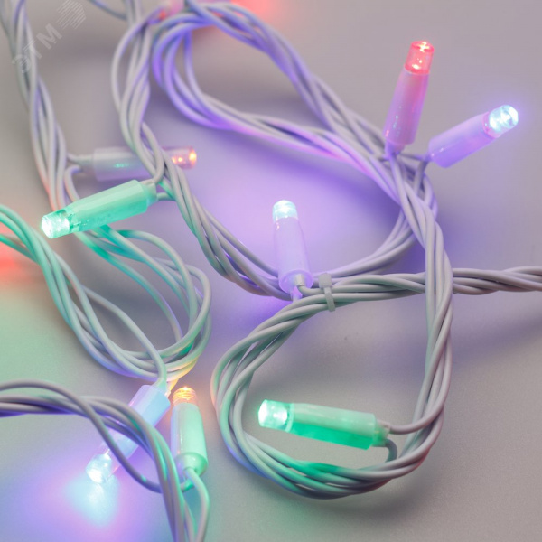 Гирлянда светодиодная декоративная ARD-STRING-CLASSIC-10000-WHITE-100LED-LIVE RGB 230V, 7W ARDCL, IP65