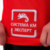 Футболка с логотипом СИСТЕМА КМ размер M красная