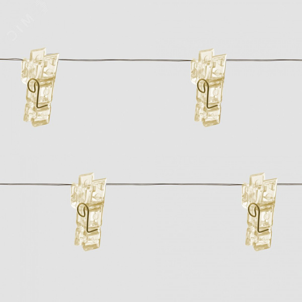 Гирлянда линейная Прищепки LED 2700К 4.5 м USB