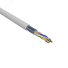 Витая пара F/UTP CAT 5e PVC 4х2х0.52 мм 24AWG INDOOR SOLID серый 305м PRO