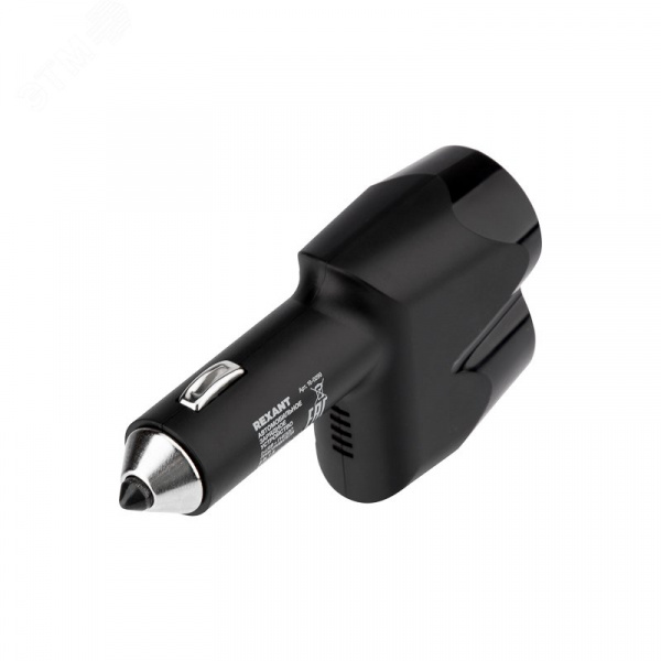 Автозарядка в прикуриватель АЗУ 2хUSB+гнездо 12-24 V 5 V 1000 mA