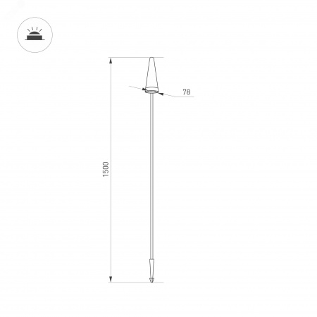 Светильник KT-WATER-R32-4W RGBW (SL, 30 deg, 12V) (IP68 Металл, 3 года)