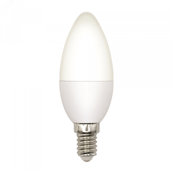 Лампа светодиодная LED-C37-5W/3000K/E14/FR/SLS Форма свеча матовая Теплый (3000K)