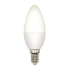 Лампа светодиодная LED-C37-5W/3000K/E14/FR/SLS Форма свеча матовая Теплый (3000K)