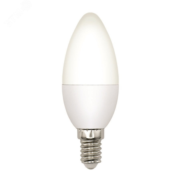 Лампа светодиодная LED-C37-5W/3000K/E14/FR/SLS Форма свеча матовая Теплый (3000K)