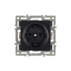 Механизм электрической розетки SCT-MEU1-PL-BK (250V, 16A) (Arlight, -)