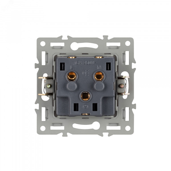 Механизм электрической розетки SCT-MEU1-PL-BK (250V, 16A) (Arlight, -)