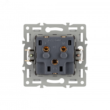 Механизм электрической розетки SCT-MEU1-PL-BK (250V, 16A) (Arlight, -)
