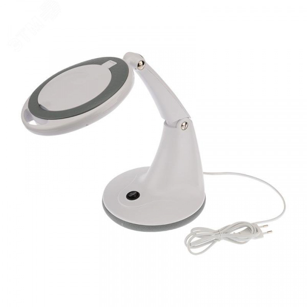 Лупа настольная 3D+12D 48 LED, белая