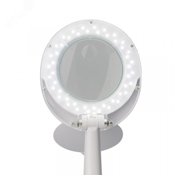 Лупа настольная 3D+12D 48 LED, белая