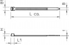 2331832 Кабельная стяжка чёрная УФ стойкая 3,6x150mm 565 3.6x150 SWUV