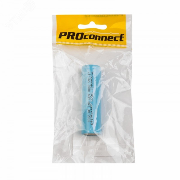 Аккумулятор 18650 unprotected Li-ion 2000 mAH PROconnect