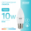 Лампа светодиодная LED 10 Вт 750 лм 4100К свеча нейтральный E27 AC 220В Elementary