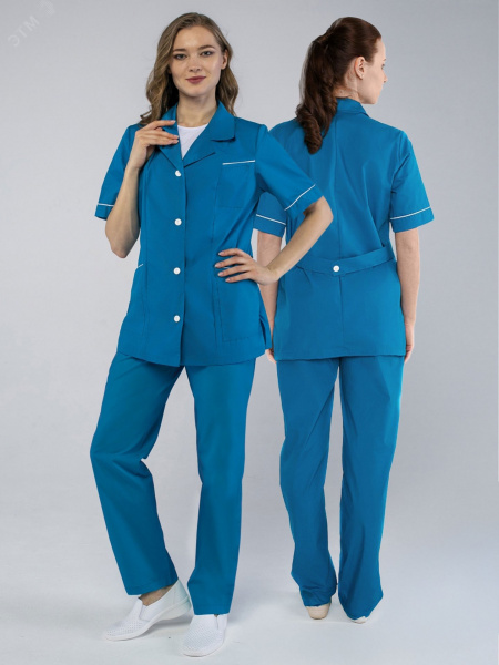 Костюм женский Магнэль® (тк.Смесовая,120), морская волна 64-66/ 158-164