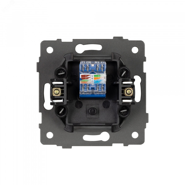 Механизм компьютерной розетки SCT-MPC1-PL-BK-V RJ-45, CAT6
