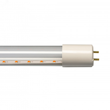 Лампа светодиодная для растений 9W LED-T8-9W/SPSB/G13/CL PLP30WH Форма T8, прозрачная. Спектр для рассады и цветения.