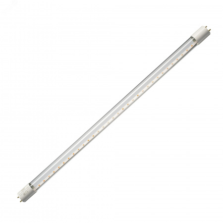 Лампа светодиодная для растений 9W LED-T8-9W/SPSB/G13/CL PLP30WH Форма T8, прозрачная. Спектр для рассады и цветения.