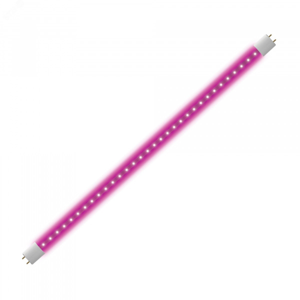 Лампа светодиодная для растений 9W LED-T8-9W/SPSB/G13/CL PLP30WH Форма T8, прозрачная. Спектр для рассады и цветения.