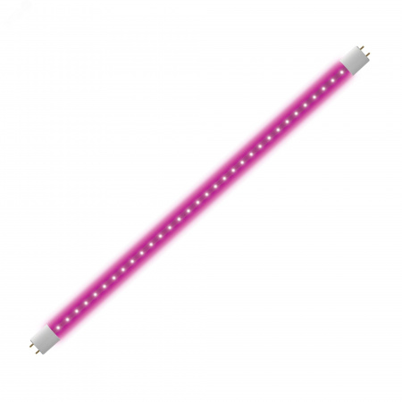 Лампа светодиодная для растений 9W LED-T8-9W/SPSB/G13/CL PLP30WH Форма T8, прозрачная. Спектр для рассады и цветения.