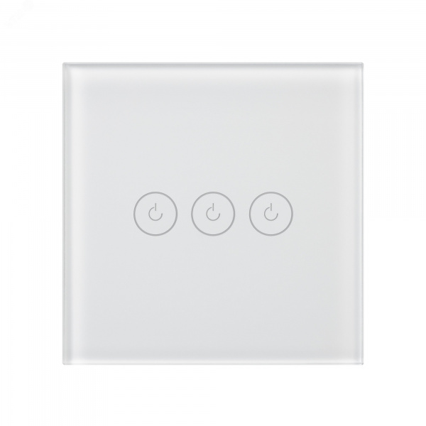 Выключатель сенсорный SWT-OMALI-S03-ZB-WH 250V, 10A, Zigbee Стекло