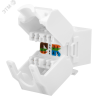 Модуль розеточный Keystone Jack 8P8C (RJ-45) UTP Cat6 заделка без инструмента 180 град (DIY упак.)