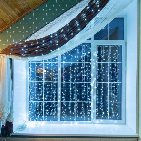 Гирлянда Твинкл Лайт 6 м, темно-зеленый ПВХ, 40 LED, белый