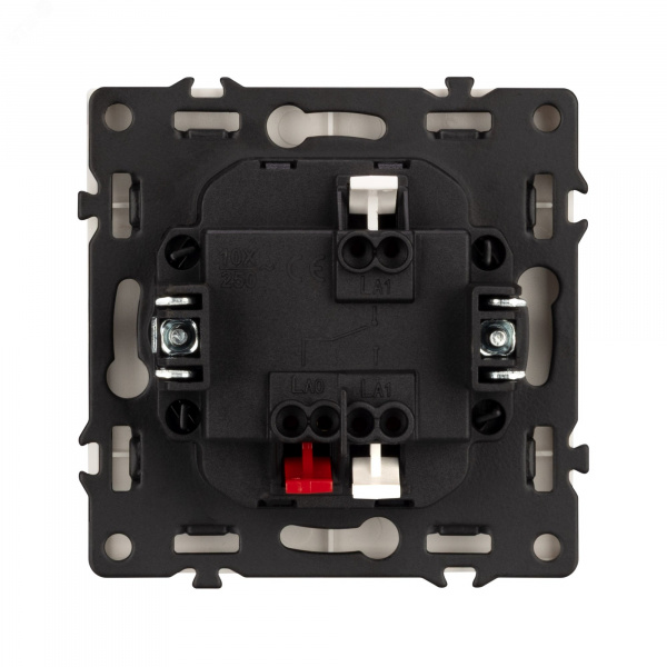 Механизм выключателя одноклавишный проходной SWT-NOBE-MKP1-SFPL-WH 230V, 10A, Белый, 1 пост