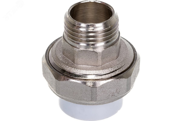 Муфта разъемная 25x1/2' НР полипропиленовая PPR американка, белая