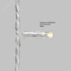 Гирлянда светодиодная Нить 10 м, 100 LED, теплый белый, прозрачный ПВХ, IP65, эффект мерцания 24 В, соединяется нужен трансформатор