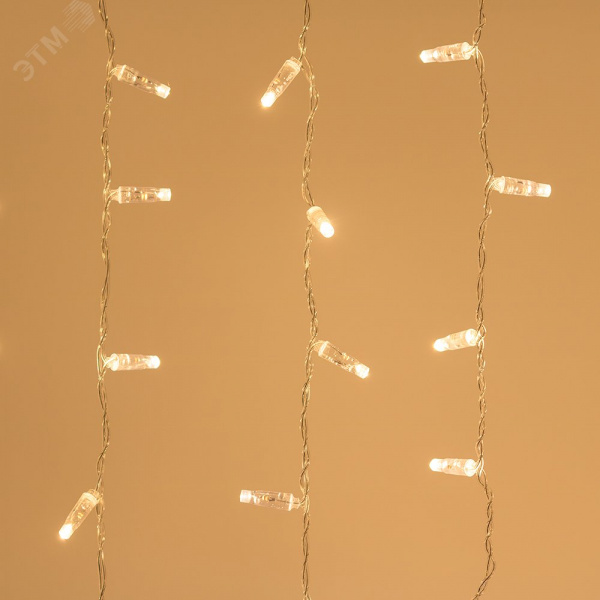 Гирлянда светодиодная декоративная ARD-CURTAIN-CLASSIC-2000x9000-CLEAR-2200 LED Warm 230V, 120W ARDCL, IP65