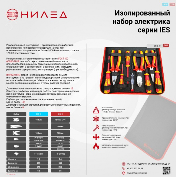 Изолированный набор электрика (IES-1)