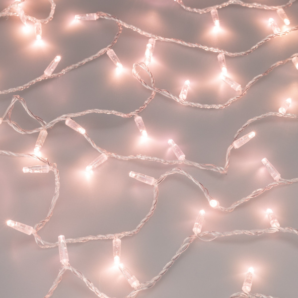 Гирлянда светодиодная декоративная ARD-STRING-CLASSIC-10000-CLEAR-100LED-STD Rose Gold 230V, 7W ARDCL, IP65